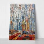 Πινακας σε καμβά BLUE ABSTRACT FOREST