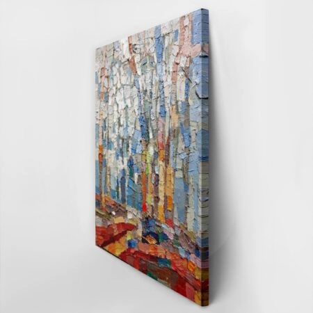 Πινακας σε καμβά BLUE ABSTRACT FOREST - Αφηρημενα και Abstract Sticky 3