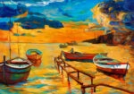 Πινακας σε καμβά BOATS 3