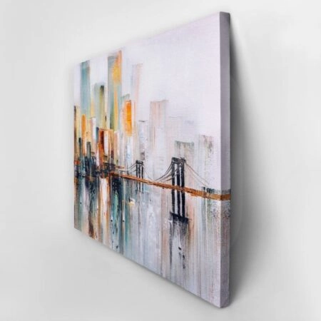 Πινακας σε καμβά BROOKLYN BRIDGE OIL PAINTING 2 - Εργα Τεχνης Sticky 3
