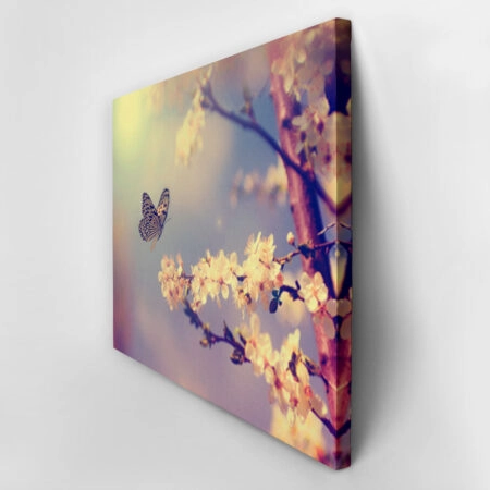 Πινακας σε καμβά BUTTERFLY TREE - Πεταλουδες Sticky 3