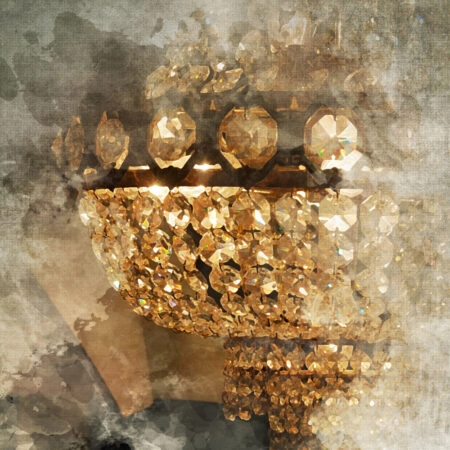 Πίνακας σε καμβά CHANDELIER - Vintage Sticky 5