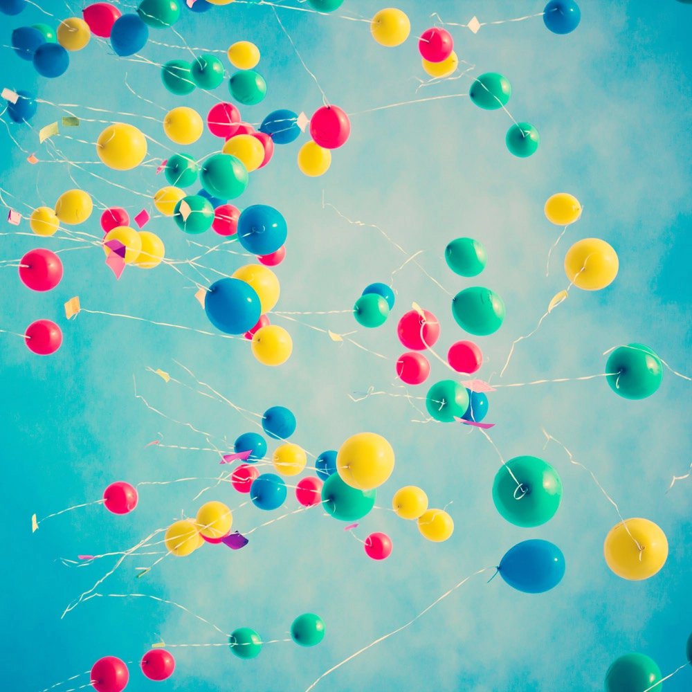 Πίνακας σε καμβά COLORFUL BALLOONS