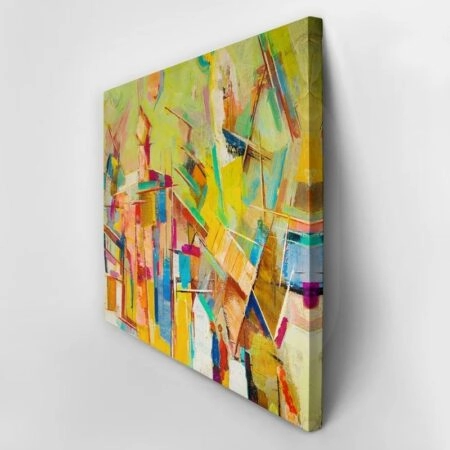 Πινακας σε καμβά COLORFUL OIL PAINTING - Αφηρημενα και Abstract Sticky 2