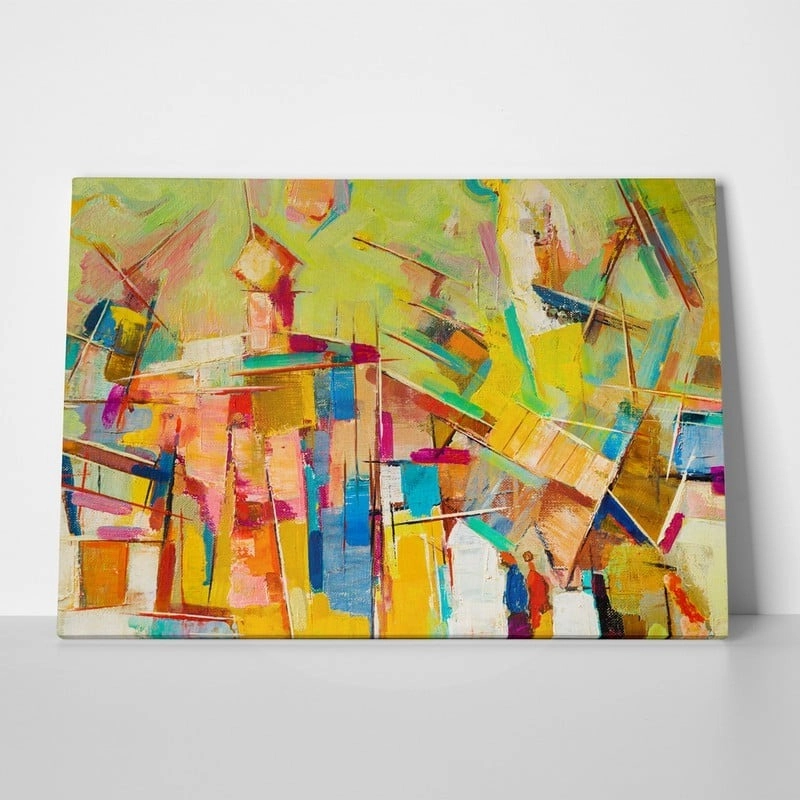 Πινακας σε καμβά COLORFUL OIL PAINTING