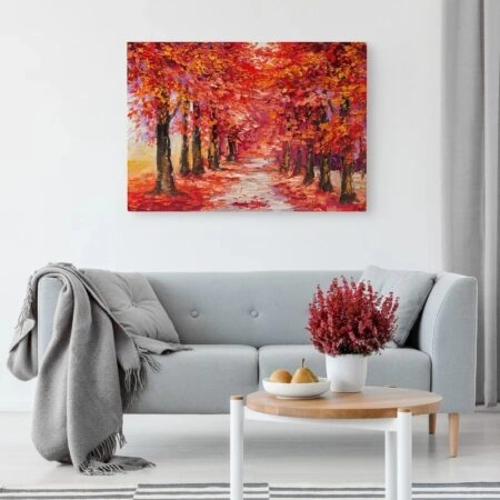 Πινακας σε καμβά COLORFUL AUTUMN TREES