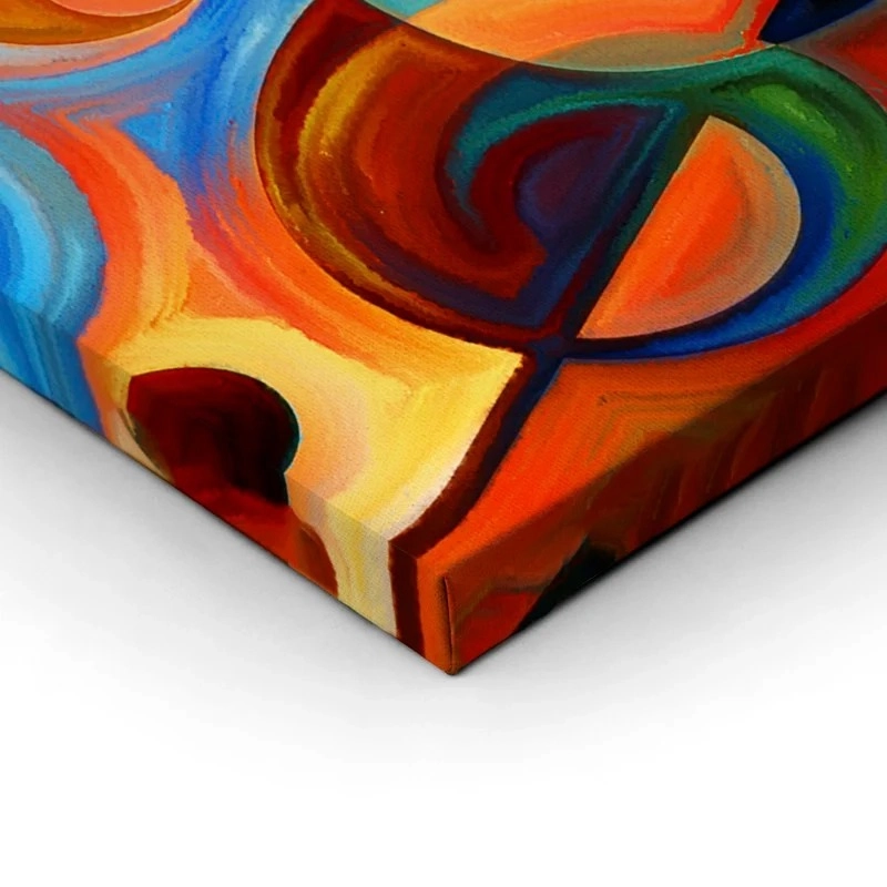 Πινακας σε καμβά COLOURFUL ABSTRACT GUITARS