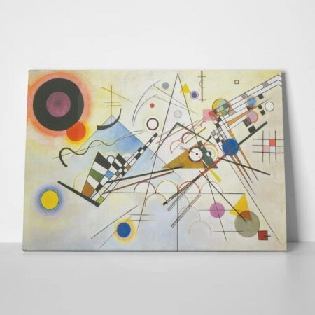 Πινακας σε καμβά KANDINSKY - COMPOSITION No8 - Wassily Kandinsky Sticky 3