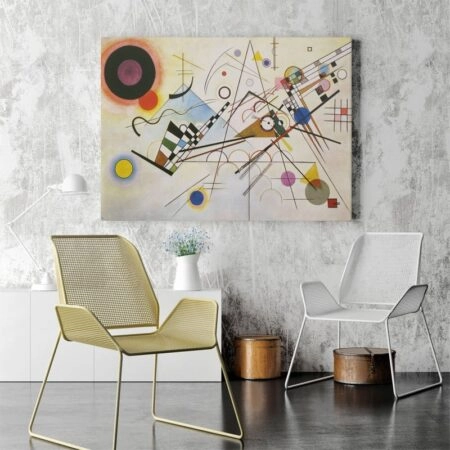 Πινακας σε καμβά KANDINSKY - COMPOSITION No8 - Wassily Kandinsky Sticky 2