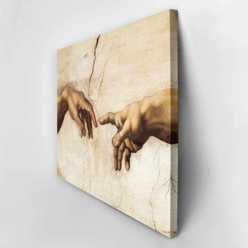 Πινακας σε καμβά MICHELANGELO - CREATION HANDS