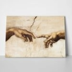 Πινακας σε καμβά MICHELANGELO - CREATION HANDS