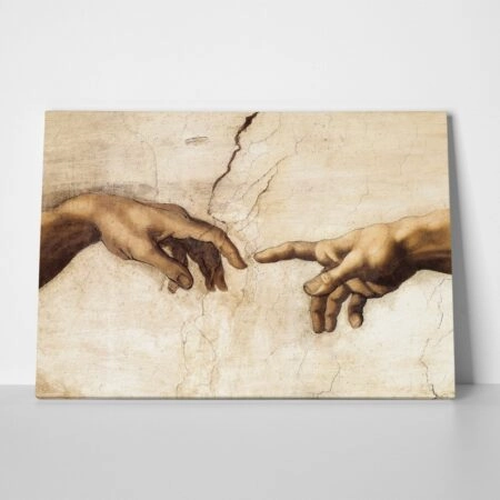 Πινακας σε καμβά MICHELANGELO - CREATION HANDS - Michelangelo Sticky 2