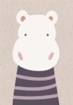 Πινακας σε καμβά CUTE HIPPO 2