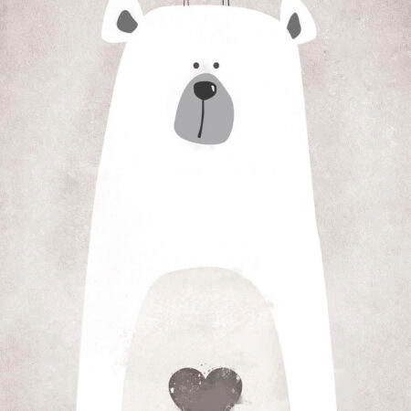 Πινακας σε καμβά CUTE POLAR BEAR - Παιδικοι και set Sticky 5