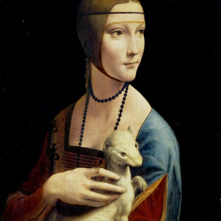 Πινακας σε καμβά DA VINCI - THE LADY WITH AN ERMINE - Leonardo Da Vinci Sticky 4