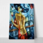 Πινακας σε καμβά ELEGANT WOMAN CUBISM