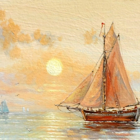 Πινακας σε καμβά FISHERMAN'S BOAT - Βαρκες και Καραβια Sticky 6