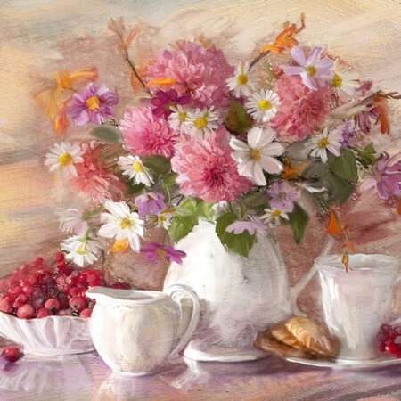 Πινακας σε καμβά FLOWERS BOUQUET - Μπουκετα Λουλουδιων Sticky 5