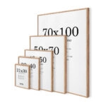 Κορνίζα Ξύλινη φυσικό ξύλο 50cm x 70cm
