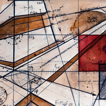 Πινακας σε καμβά GEOMETRIC ABSTRACT 2 - Επιστημη και Υγεια Sticky 5