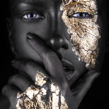Πινακας σε καμβά GOLD FACE - Πορτραιτα και Φιγουρες Sticky 7