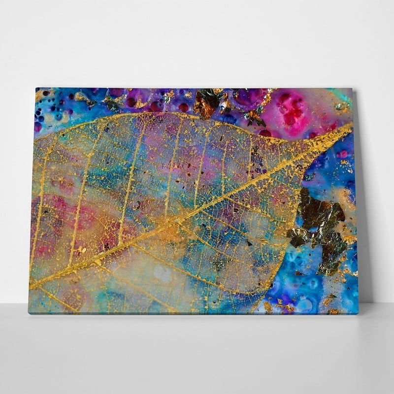 Πινακας σε καμβά GOLDEN LEAF