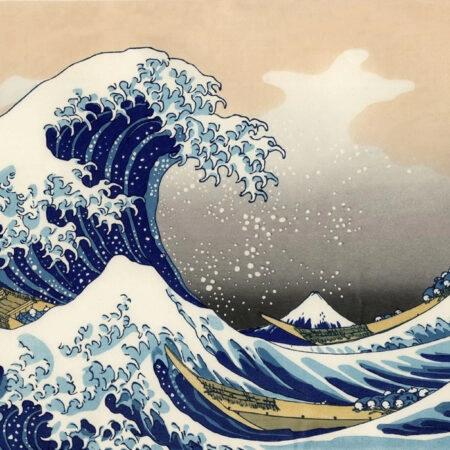 OUTLET Πινακας σε καμβά HOKUSAI - GREAT WAVE 80cm x 50cm - OUTLET Sticky 5