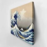 OUTLET Πινακας σε καμβά HOKUSAI - GREAT WAVE 80cm x 50cm