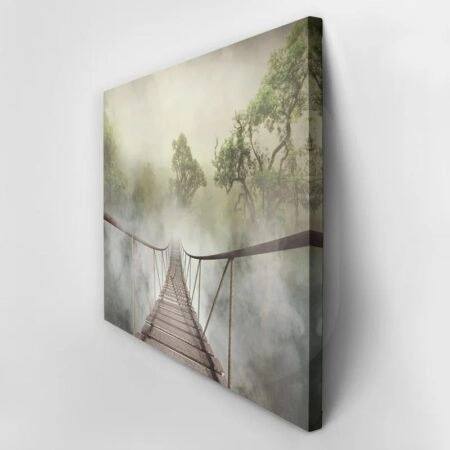 Πινακας σε καμβά JUNGLE BRIDGE - Δασος Sticky 3