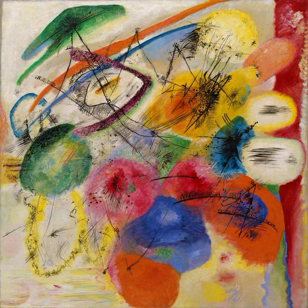 Πίνακας σε καμβά KANDINSKY - BLACK STROKES I