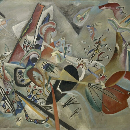 Πίνακας σε καμβά KANDINSKY - IN GREY - Wassily Kandinsky Sticky 5