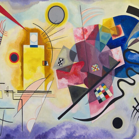 Πινακας σε καμβά KANDINSKY - JAUNE ROUGE BLEU - Wassily Kandinsky Sticky 5