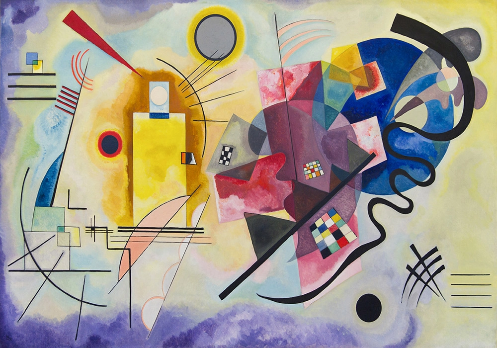 Πινακας σε καμβά KANDINSKY - JAUNE ROUGE BLEU