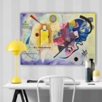 Πινακας σε καμβά KANDINSKY - JAUNE ROUGE BLEU