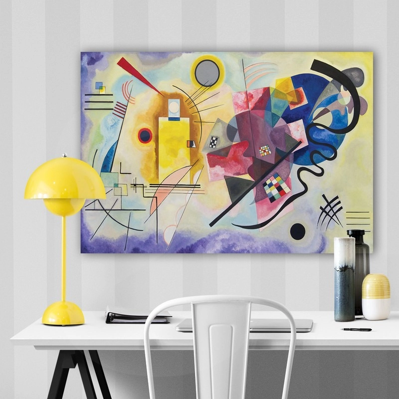 Πινακας σε καμβά KANDINSKY - JAUNE ROUGE BLEU
