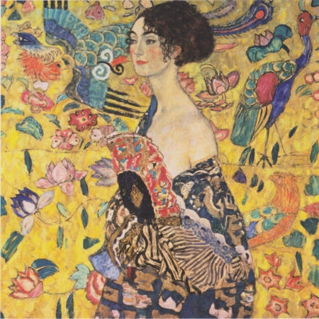 Πινακας σε καμβα KLIMT - DAME DIM FACHER - Gustav Klimt Sticky 5