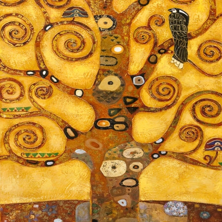 Πινακας σε καμβά KLIMT - TREE OF LIFE (DETAIL) - Gustav Klimt Sticky 5