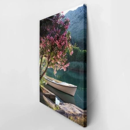 Πινακας σε καμβά LAKE 1 - Βαρκες και Καραβια Sticky 2