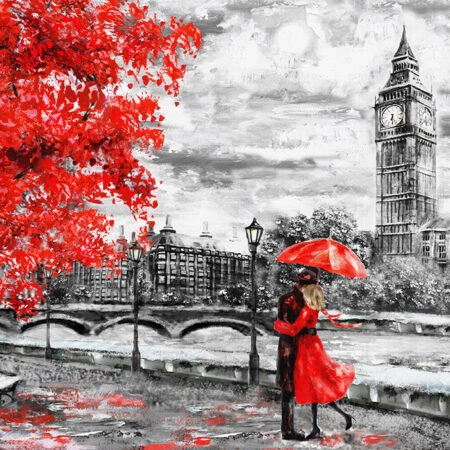 Πινακας σε καμβά LONDON PAINTING 2 - Λονδινο Sticky 5