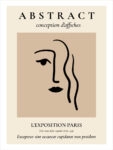 Πόστερ MINIMALIST FACE SILHOUETTE