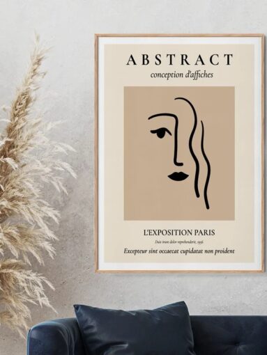 Πόστερ MINIMALIST FACE SILHOUETTE - Posters