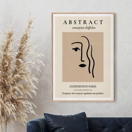 Πόστερ MINIMALIST FACE SILHOUETTE