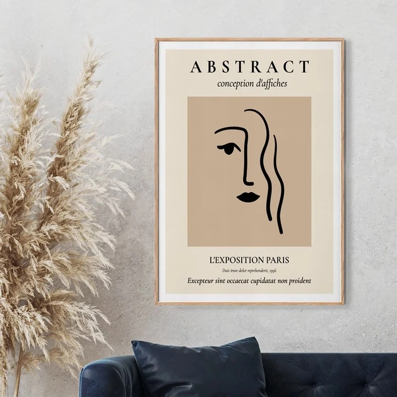 Πόστερ MINIMALIST FACE SILHOUETTE