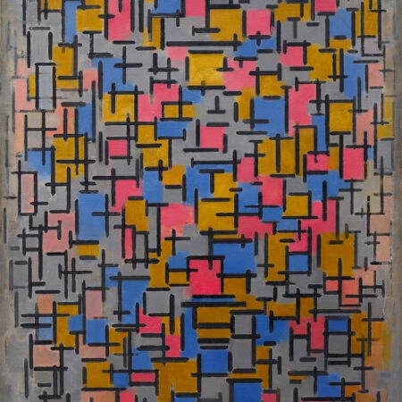 Πινακας σε καμβά MONDRIAN - COMPOSITION - Mondrian Piet Sticky 5