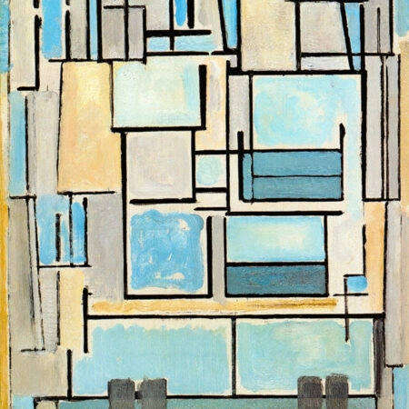 Πινακας σε καμβά MONDRIAN - COMPOSITION NO VI - Mondrian Piet Sticky 5