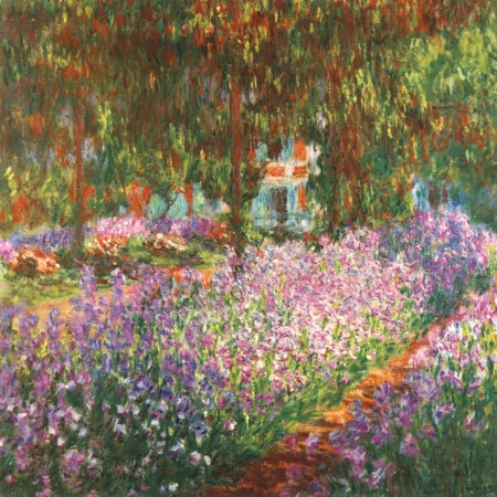 Πίνακας σε καμβά MONET - IRISES IN MONET'S GARDEN - Monet Claude Sticky 5