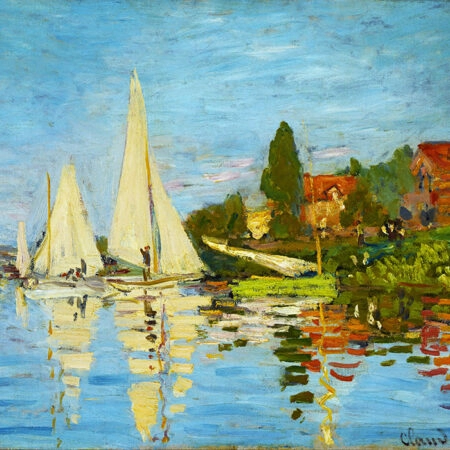 Πινακας σε καμβά MONET - REGATTA AT ARGENTEUIL - Monet Claude Sticky 5