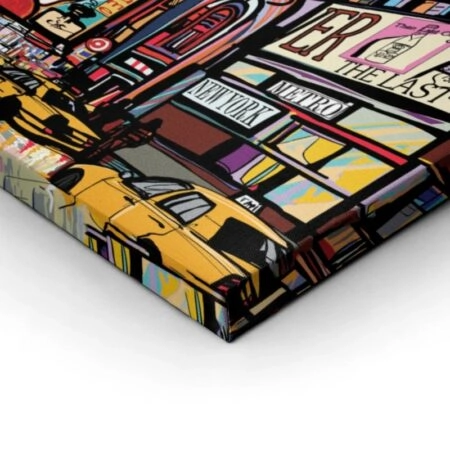 Πινακας σε καμβά NEW YORK STREET ILLUSTRATION - Νεα Υορκη Sticky 2