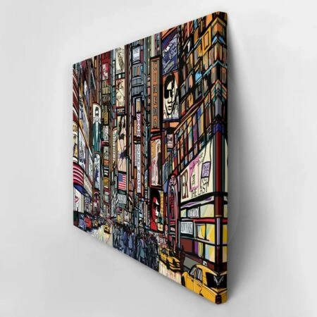 Πινακας σε καμβά NEW YORK STREET ILLUSTRATION - Νεα Υορκη Sticky 3