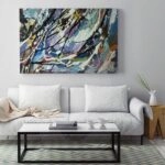 Πινακας σε καμβά OIL ABSTRACT